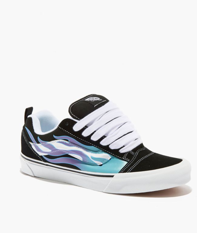 Vans Knu Skool Checkerboard Black & White Skate Shoes | Zumiez