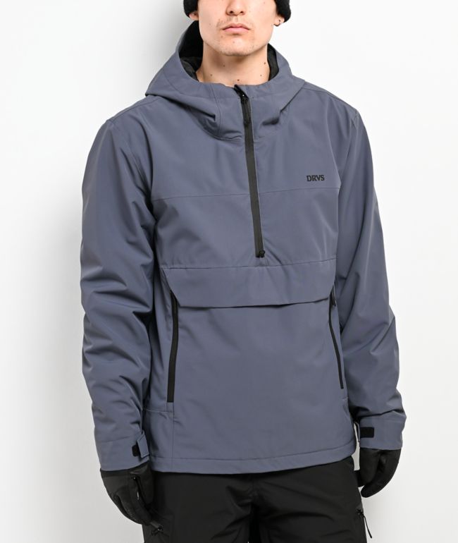 Dravus Pine Ridge Charcoal 15K Anorak Snowboard Jacket - Dravus