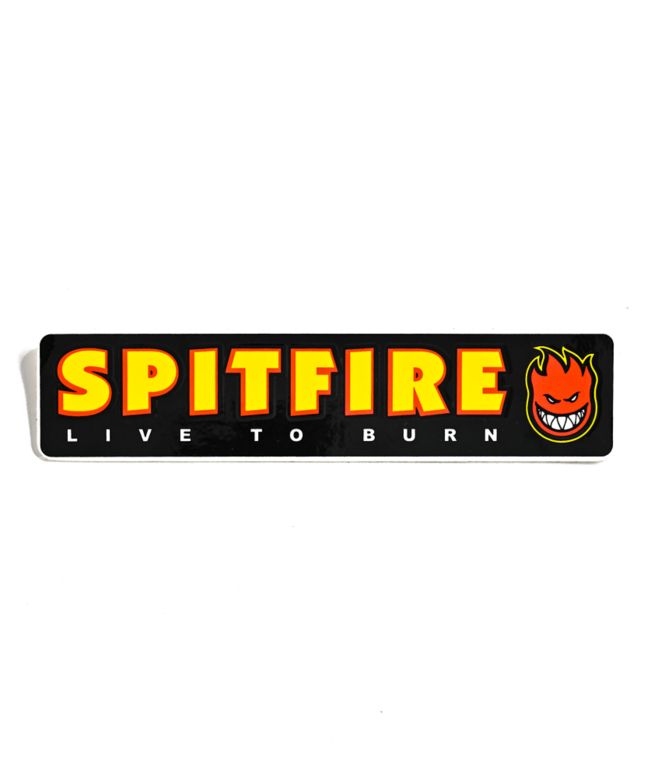 Spitfire Live To Burn Sticker - Spitfire