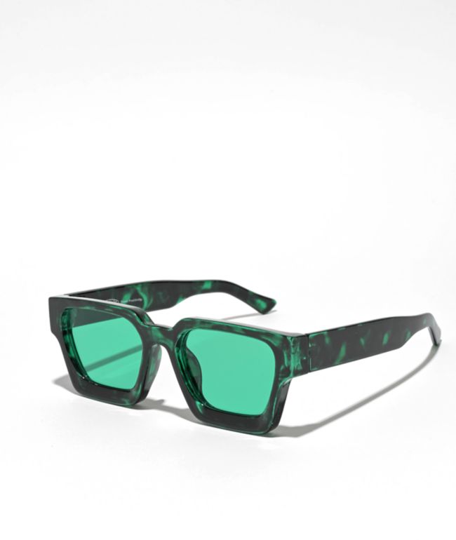 Petals And Peacocks Emerald Tortoise Sunglasses - Petals and Peacocks