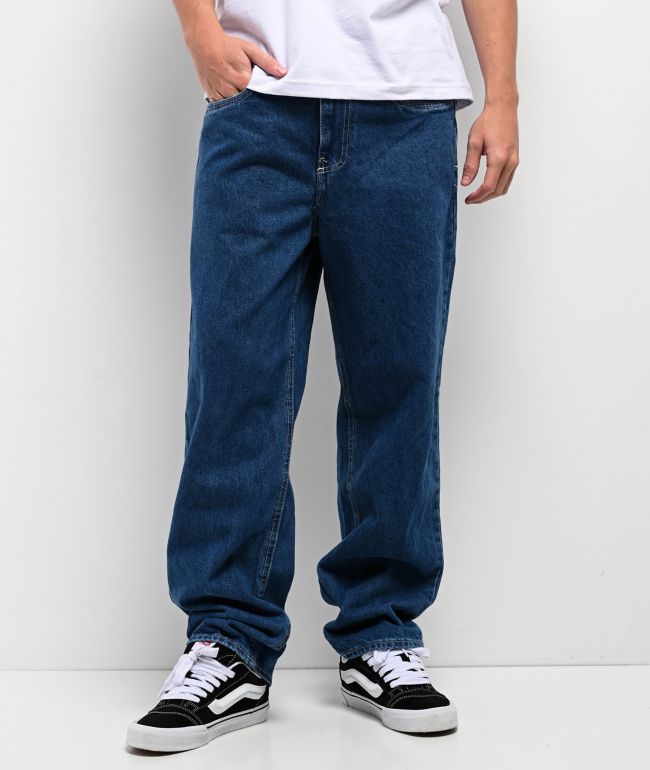 Empyre Wheelie Blue Loose Fit Skate Jeans - Empyre
