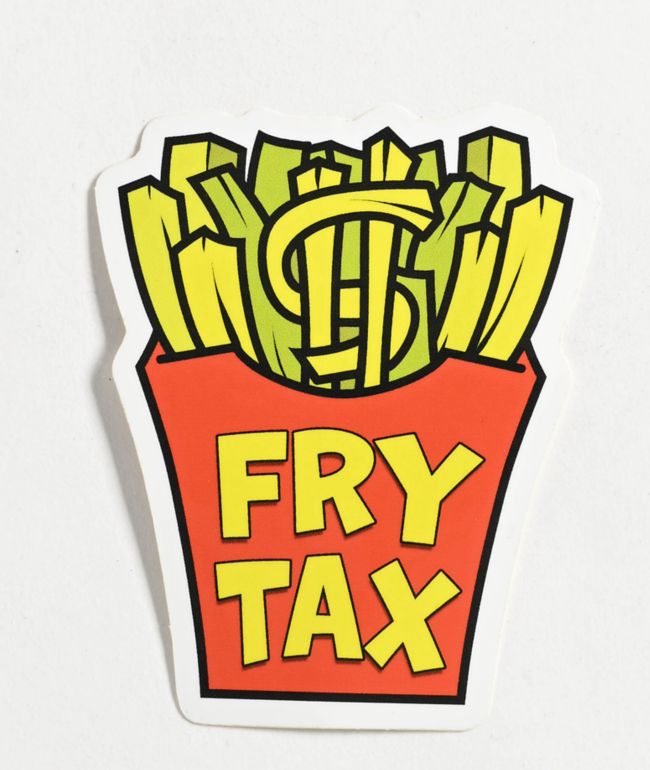 Petty Snacks Fry Tax Sticker - Petty Snacks