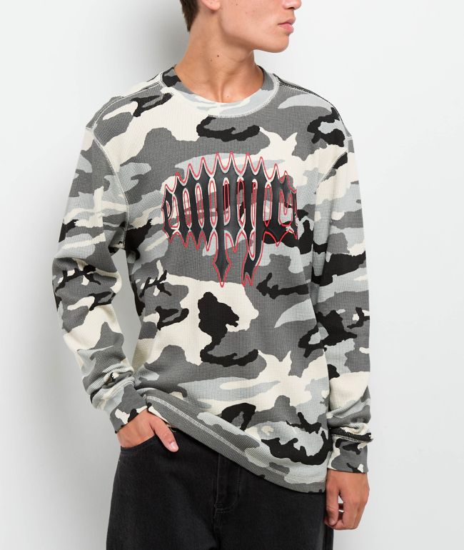 Empyre Ash Tray Camo Thermal Long Sleeve T-Shirt - Empyre