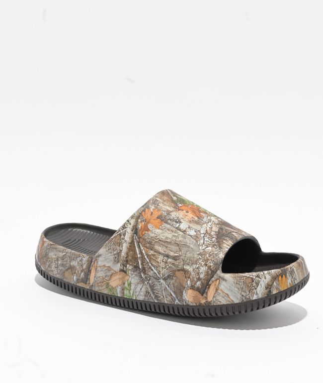 Nike Calm Black Slide Sandals | Zumiez