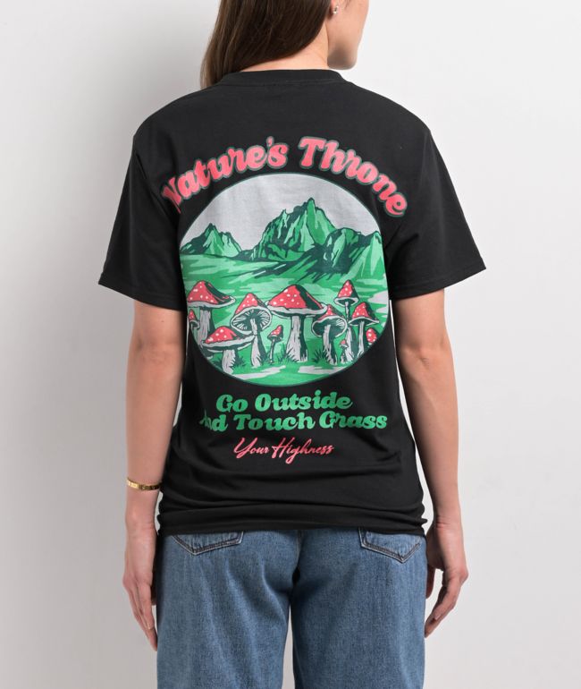 Your Highness Natures Throne Black T-Shirt - Your Highness