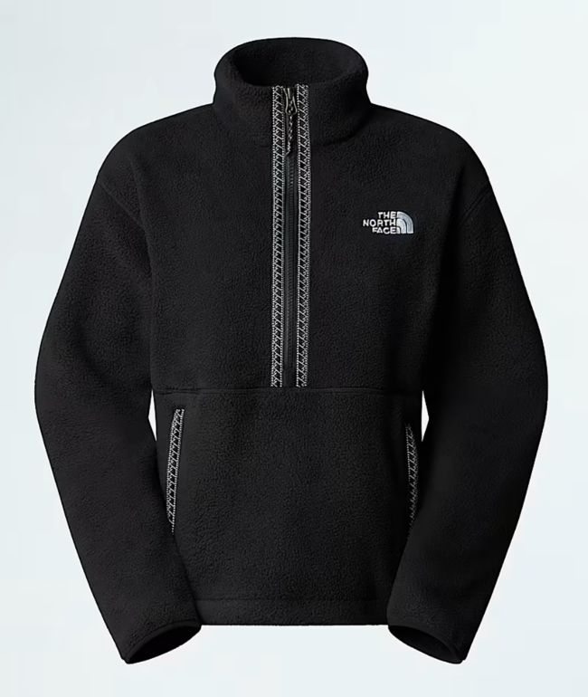 The North Face Fleeski Black Half Zip Jacket | Zumiez