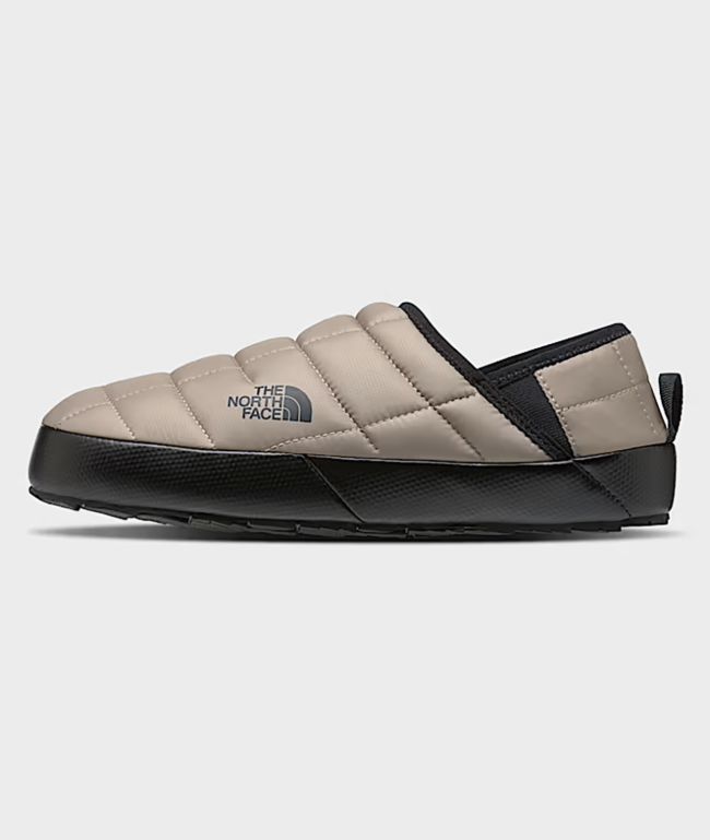 The North Face Thermoball™ Traction Mushroom Grey & Black Mule Slippers - The North Face