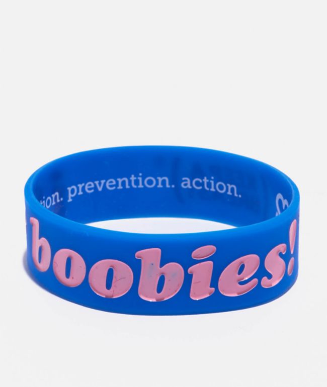 Keep A Breast Foundation I Heart Boobies Navy & Pink Bracelet - Keep A Breast Foundation