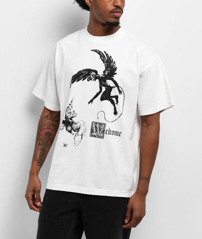 Welcome Fairy White T-Shirt - Welcome Skateboards