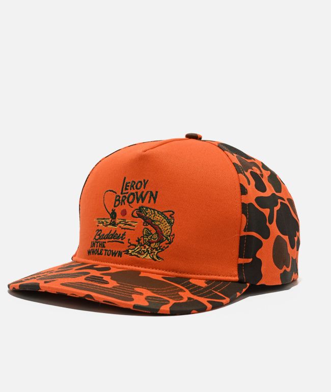Sendero Leroy Brown Orange Camo Snapback Hat - Sendero Provisions