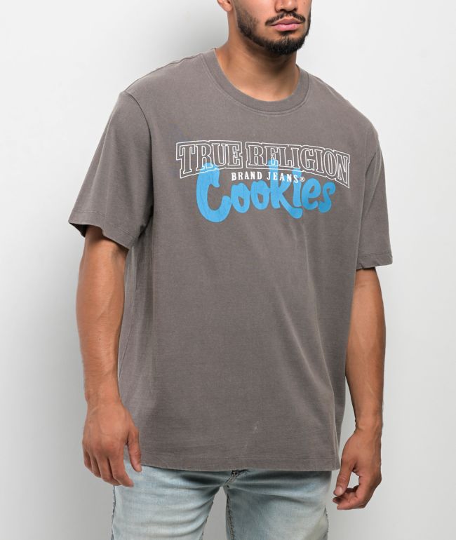 True Religion x Cookies Archs Washed Grey T-Shirt - True Religion