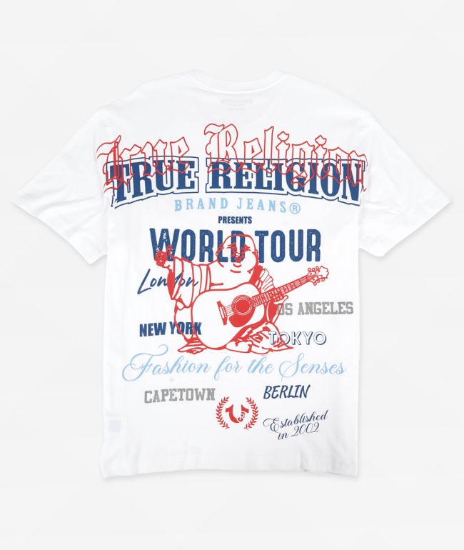 True Religion World Tour Logo Black T-Shirt | Zumiez