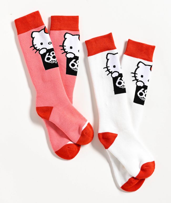 686 x Hello Kitty 2 Pack Snow Socks - 686