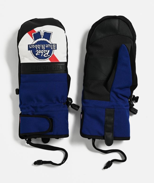 686 x Pabst Blue Ribbon Recon Blue 10K Snowboard Mittens - 686