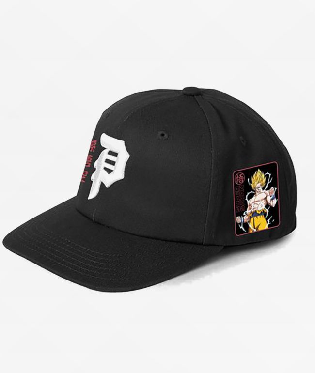 Primitive x Dragon Ball Z Goku Black Snapback Hat - Primitive
