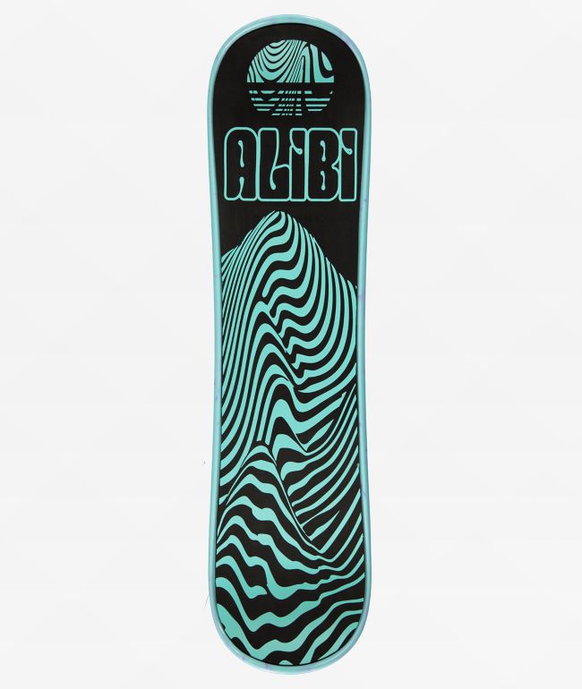 Alibi Mountain Trip 35" Teal Snow Skate - Alibi