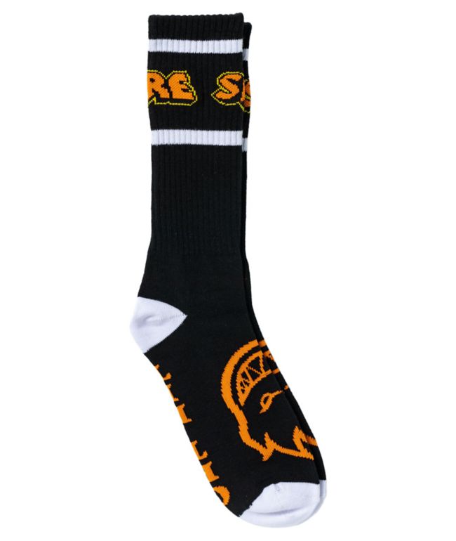 Spitfire Hellfire Black Crew Socks - Spitfire