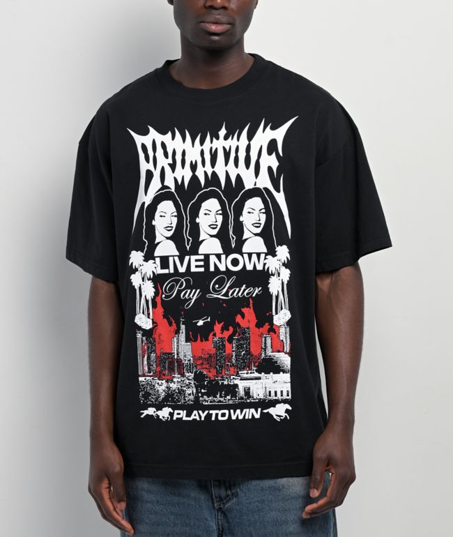 Primitive High Risk Black Heavyweight T-Shirt - Primitive