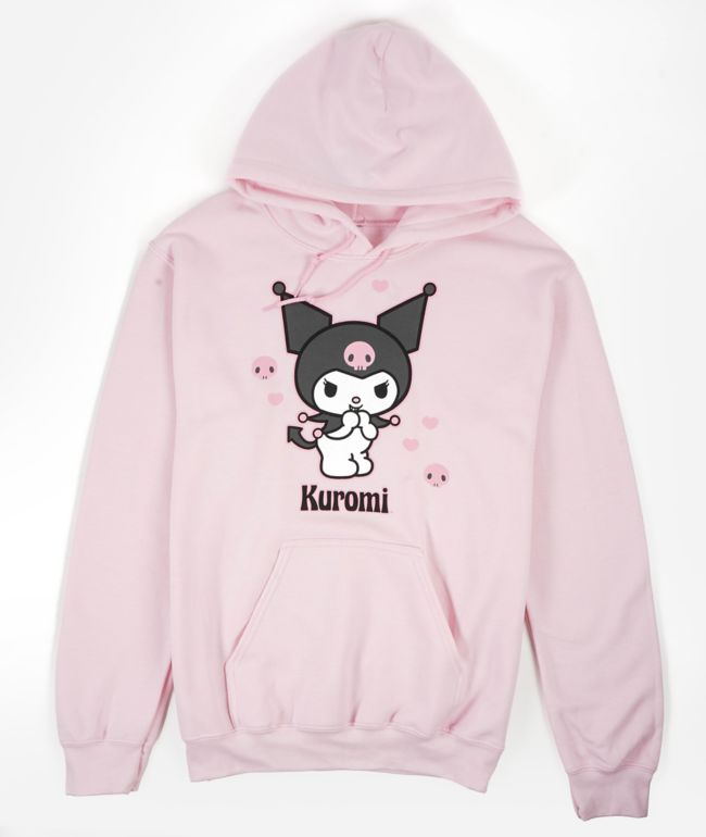 Kuromi Heart Pink Hoodie - Hello Kitty