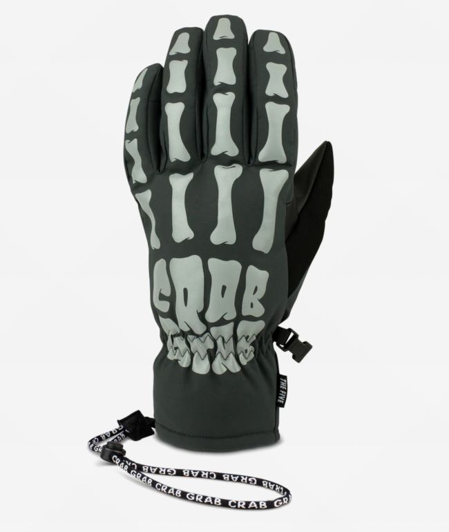 Crab Grab Five Bones Reflective 15K Snowboard Gloves - Crab Grab