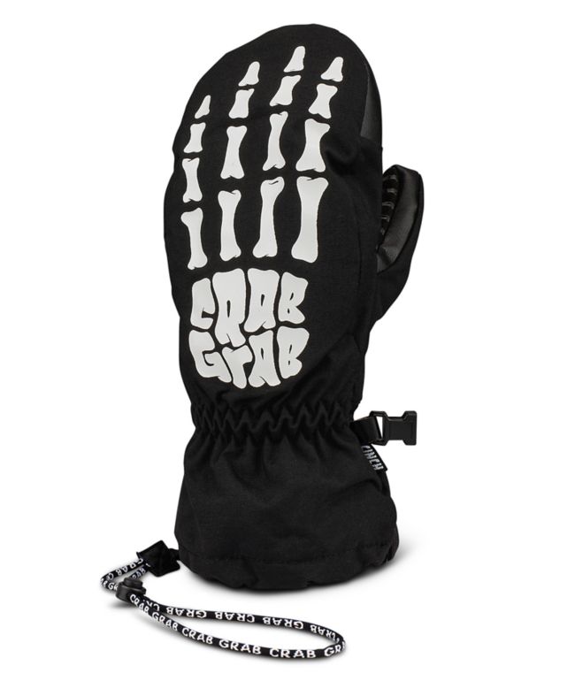 Crab Grab Kids Cinch 15K Bones Snowboard Mittens - Crab Grab