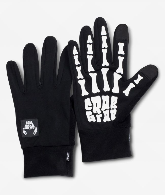 Crab Grab Undies Bones Snowboard Gloves - Crab Grab