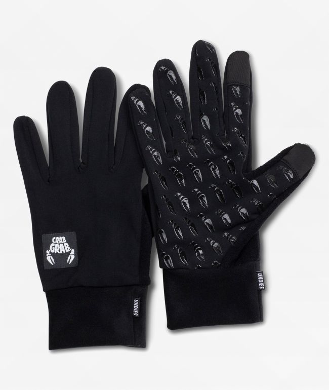 Crab Grab Undies Black Snowboard Gloves - Crab Grab