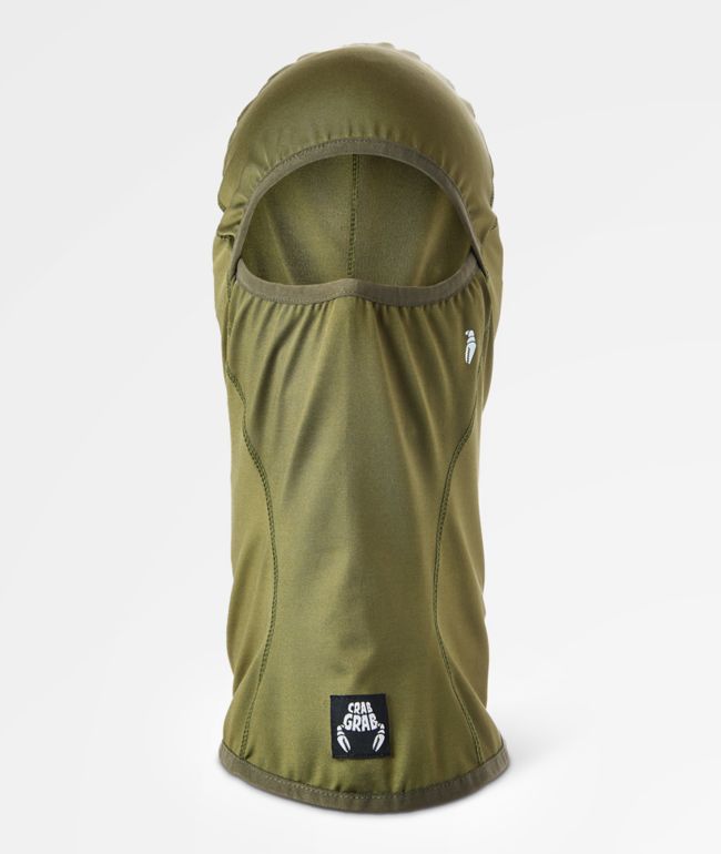 Crab Grab Classic Clawva Army Green Balaclava - Crab Grab