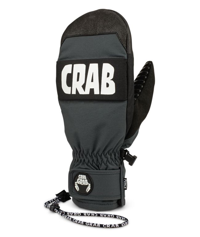 Crab Grab Punch Black Snowboard Mittens - Crab Grab