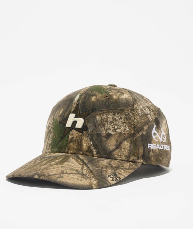 HUF x Realtree 6 Panel Camo Strapback Hat - HUF
