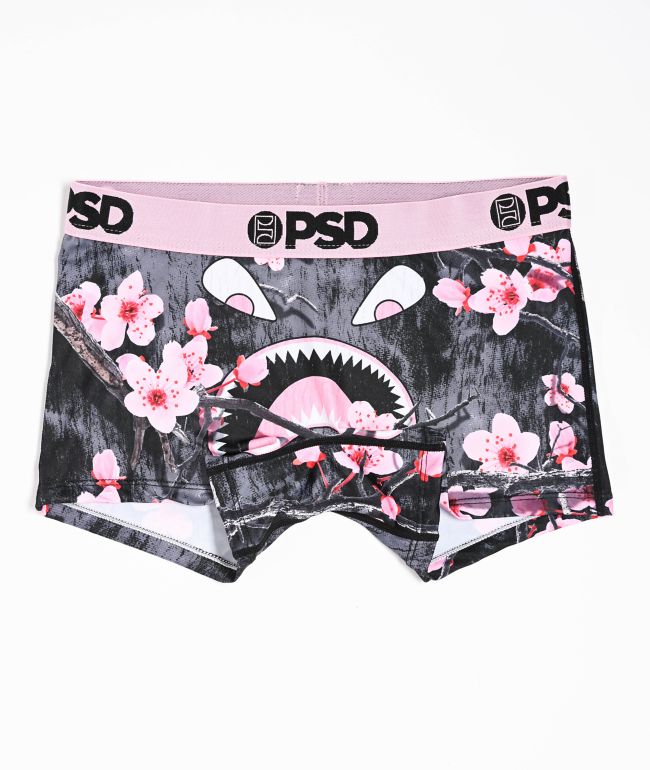 PSD Wildflower Bloom Pink Boyshort Underwear - PSD Underwear