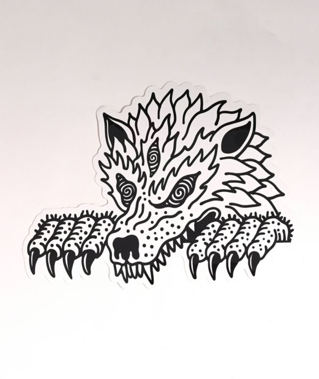 Lurking Class by Sketchy Tank XL Wolf Sticker - Lurking Class by Sketchy Tank