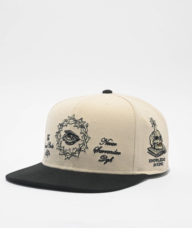 DGK Kingdom Natural & Black Snapback Hat - DGK