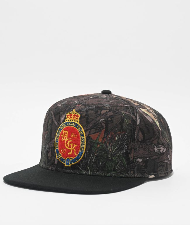 DGK Liga Camo & Black Snapback Hat - DGK