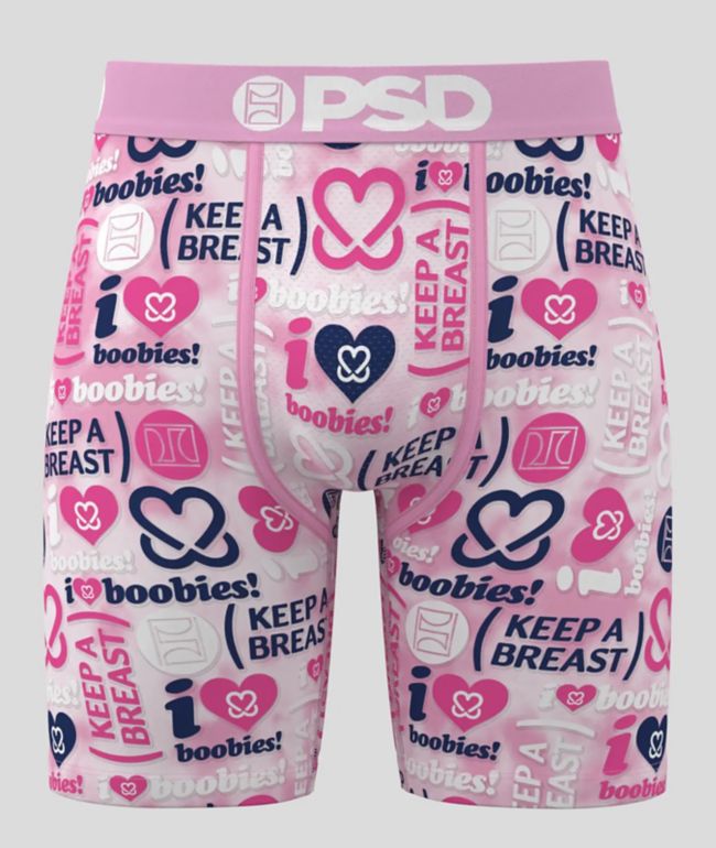 PSD x Keep A Breast Foundation Stacked Pink Boxer Briefs - PSD Underwear