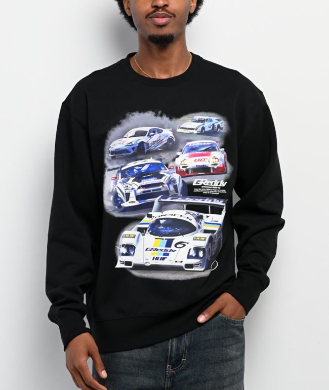 HUF x GReddy Showcase Black Crewneck Sweatshirt - HUF