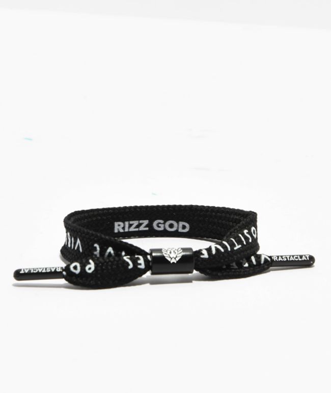 Rastaclat Rizz God Black Shoelace Bracelet - Rastaclat