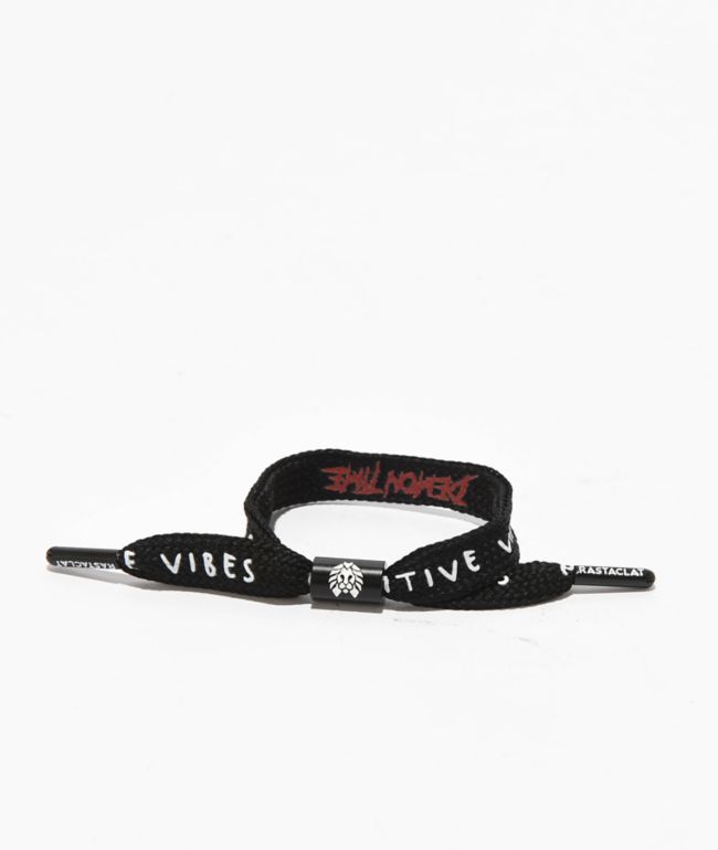 Rastaclat Demon Time Black Shoelace Bracelet - Rastaclat