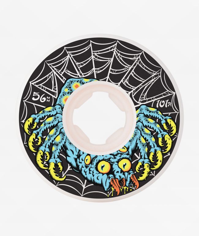 OJ Dressen Spider 56mm 101a White Skateboard Wheels - OJ Wheels