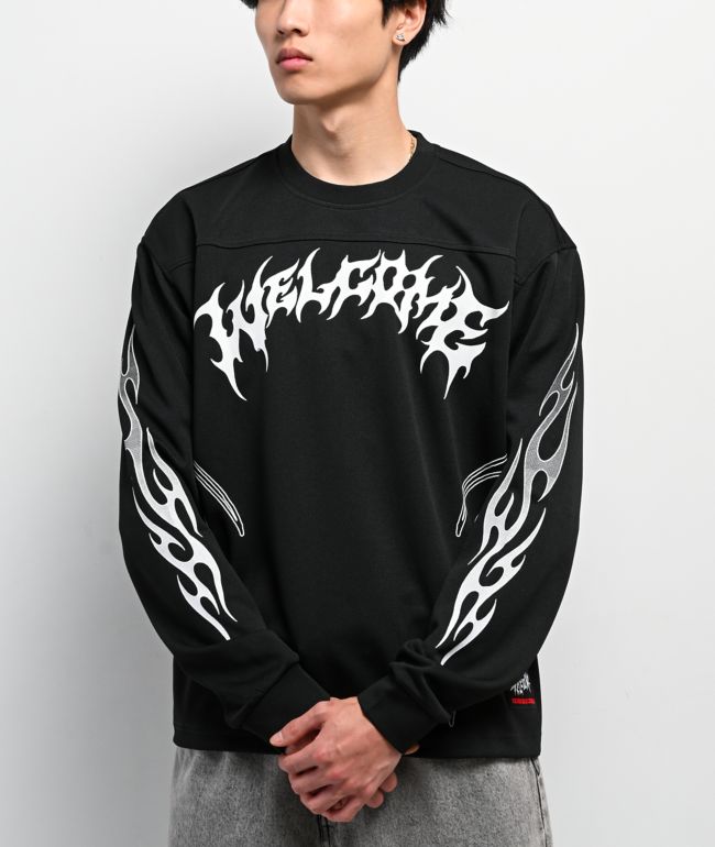 Welcome Scrub Black Long Sleeve Jersey - Welcome Skateboards