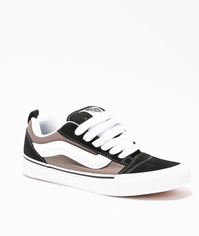 Vans Knu Skool 2 Tone Black & Grey Skate Shoes - Vans