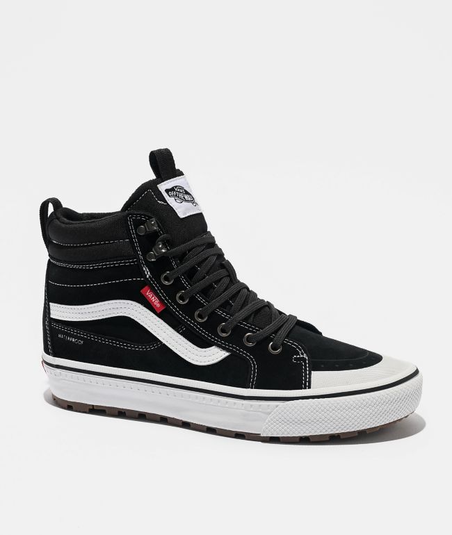 Vans Sk8-Hi Black & White Skate Shoes | Zumiez