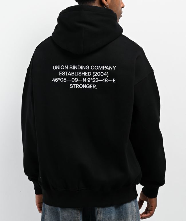 Union 20-YR Black Zip Hoodie - Union Bindings