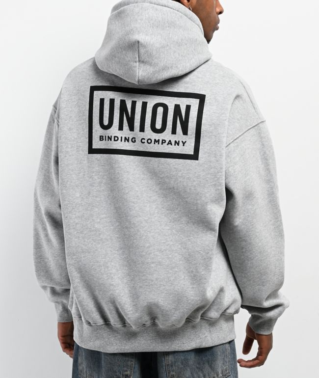 Union Team Heather Grey Hoodie - Union Bindings