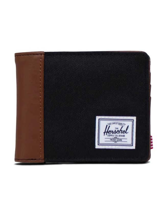Herschel Supply Co. Hank II Black & Brown Bifold Wallet - Herschel Supply