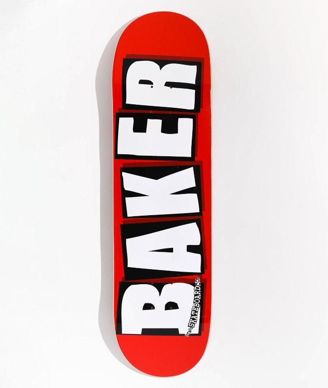 Baker White Brand Logo 8.5" Skateboard Deck - Baker Skateboards