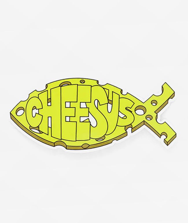 Petty Snacks Cheesus Fish Sticker - Petty Snacks
