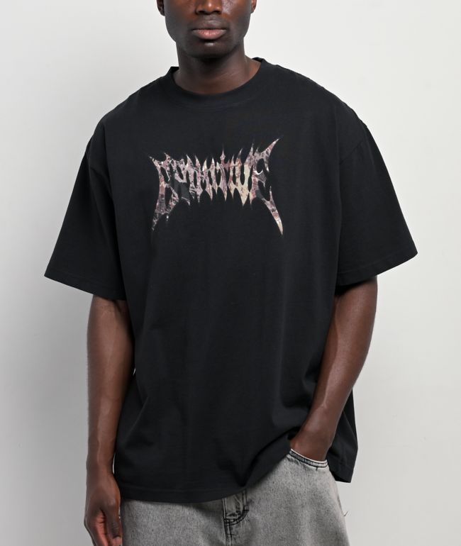 Primitive Reflect Rhinestone Heavyweight Black T-Shirt | Zumiez
