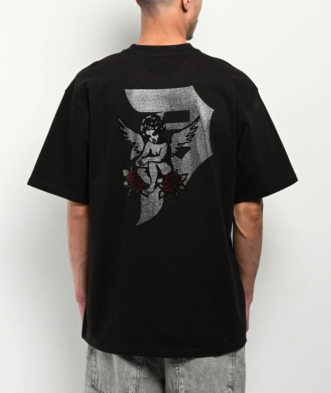 Primitive Reflect Rhinestone Heavyweight Black T-Shirt - Primitive