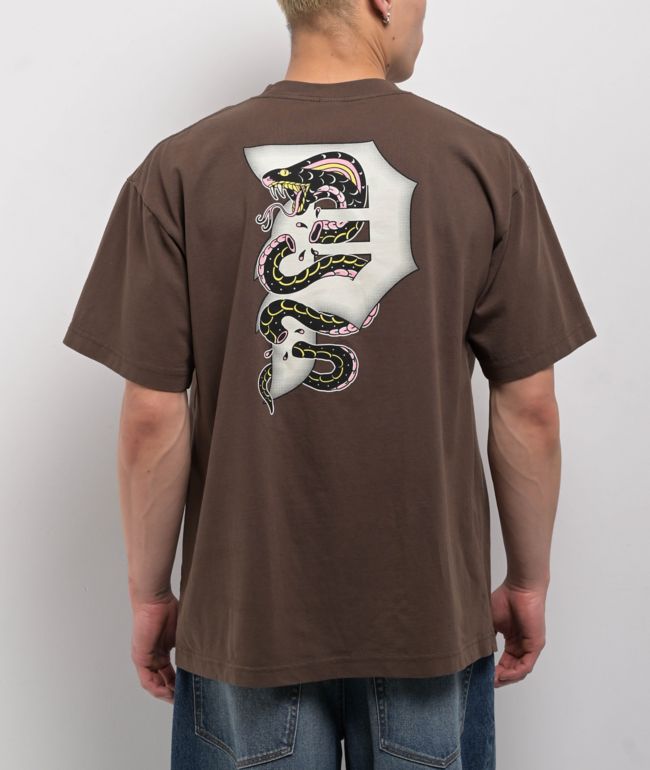 Primitive Danger Brown T-Shirt - Primitive